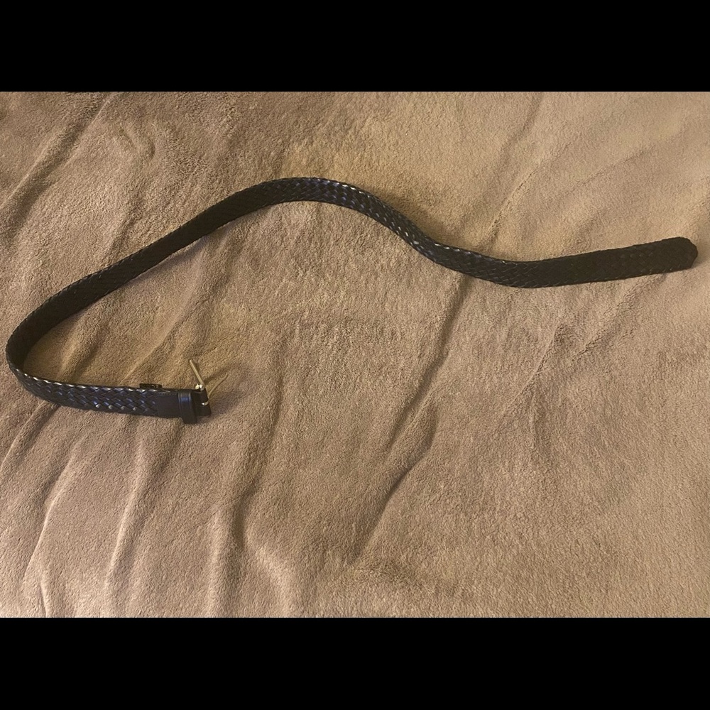 Church’s black leather belt xl